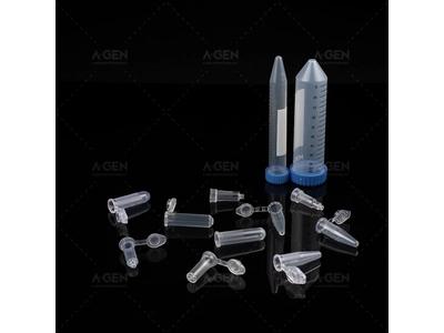 눈금 표시 50ml 12000g 핵산 추출용 스크류 뚜껑 원심분리 튜브 (스케일 포함)